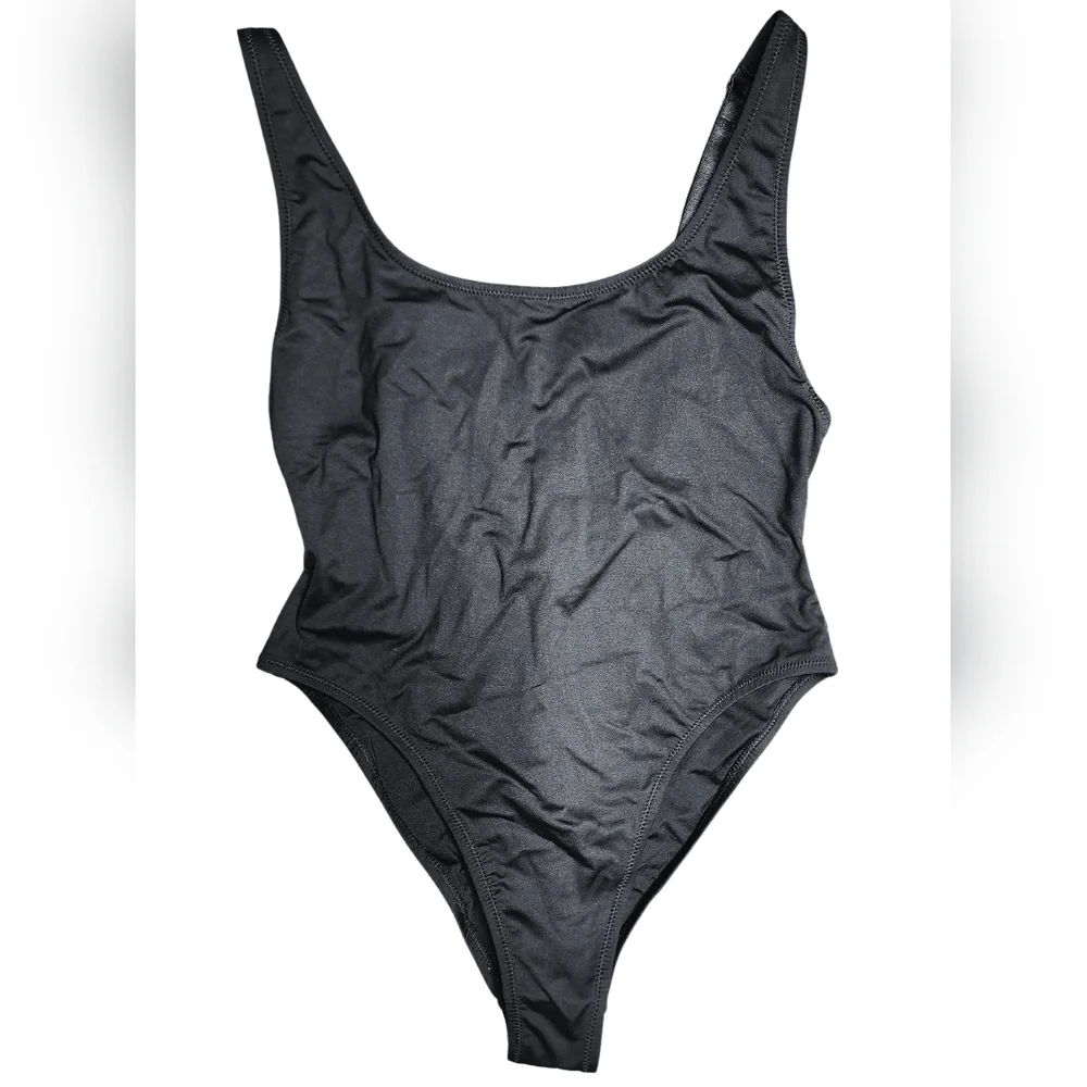 Skims Scoop Neck One Piece Swimsuit, Large NWT Black (Onyx) - Picture 4 of 6